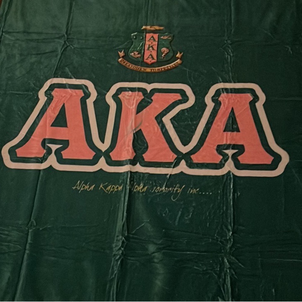 New Alpha Kappa Alpha Sorority, Inc Aka Fleece Throw … Gem